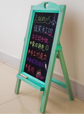c复366展古小手型立式小黑板店铺用广s告牌便携式摆摊写价格示板