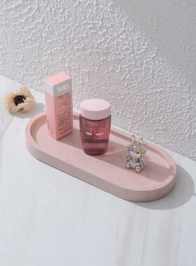 装25*12椭圆盘集简合CKI约桌面饰钥匙眼镜收纳盒玄关摆饰纳收盘