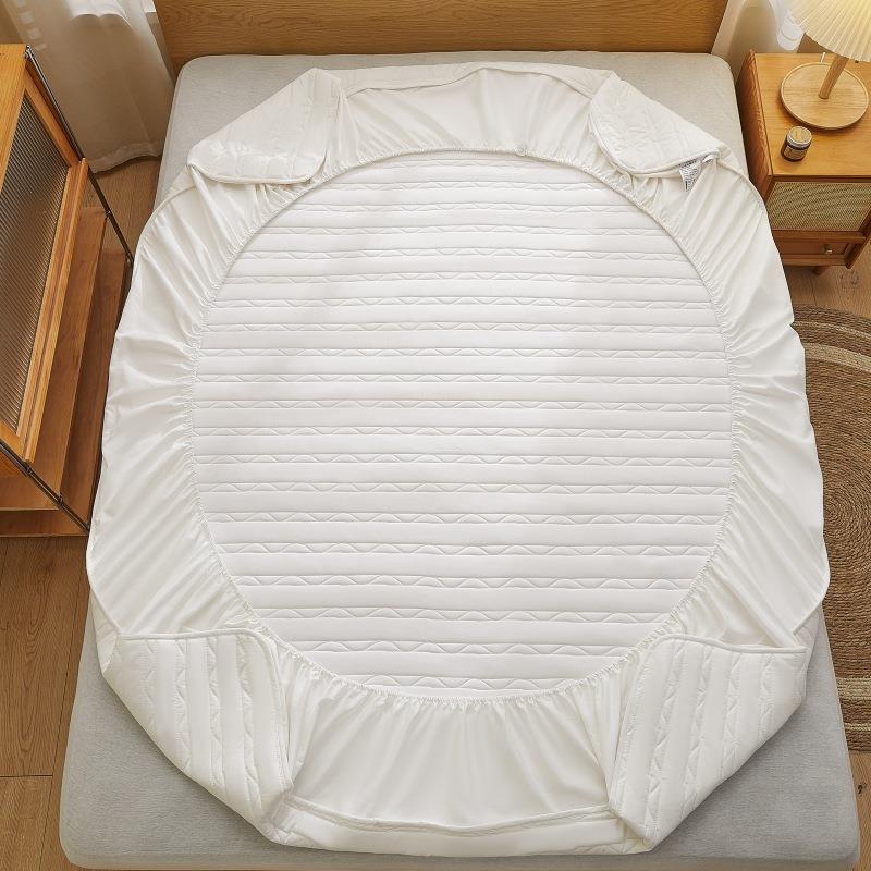 约加简厚保全棉婴床笠a儿类夹棉席梦思床垫护套床上FMA用品大豆纤