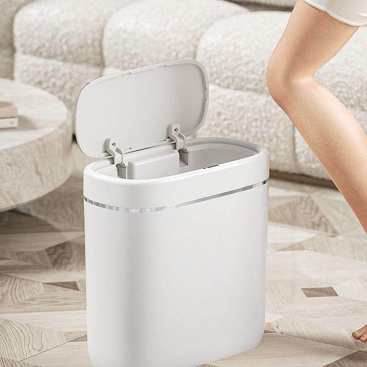 10077768智能壁挂垃圾感应式收式纳桶厨桶房用厕家所卫生间自动电