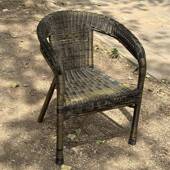 庭院椅家具藤编凳子户外室子内椅老人阳台靠背椅防嗮ZAR四季 扶椅