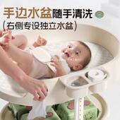 新生儿纳护收理台宝宝按动摩抚触洗子澡台多功能婴SLR儿可移月尿