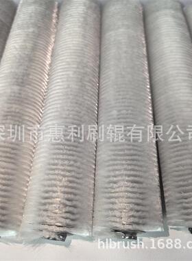 惠利弹绕簧刷式外毛辊工业玻璃清洗除尘去锈绕外尼龙丝弹簧RZP毛
