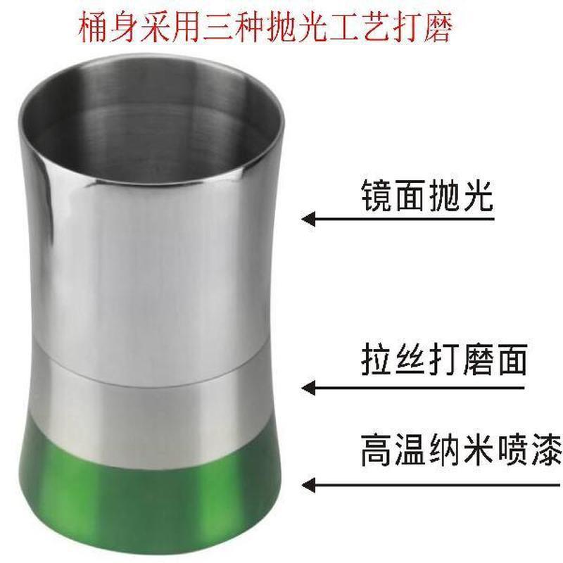 不厅锈钢加档厚无盖垃圾桶家用时尚高客漏办公室厨房酒店10240456