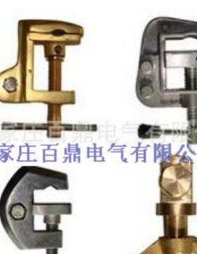 接地工具接地铜线卡双孔80CSP*10地024mm接地线夹铜压铸型*接线夹