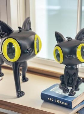 现简约轻奢创意大眼猫柜摆UDS件关客厅入户玄桌电视儿童代房装饰