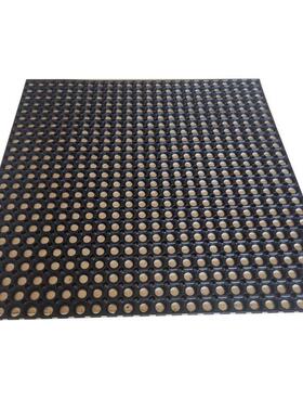 工厂销甲板防滑橡地垫直孔胶带垫REQ有孔橡胶垫船舶甲板用橡胶垫