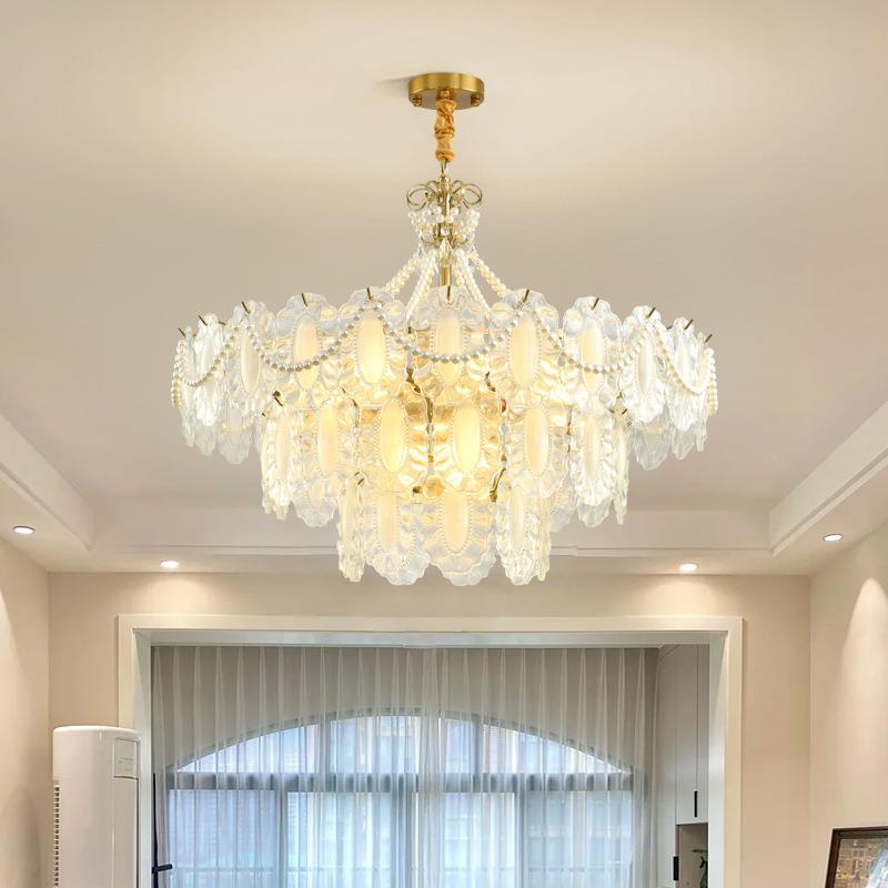 客厅吊灯法轻奢大气水晶吊现代31式简约餐厅全卧室屋灯具套灯餐41