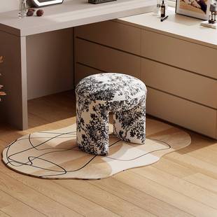 中矮古风凳化妆凳卧室梳妆台凳子家用NKK化妆椅客软小圆凳茶包几