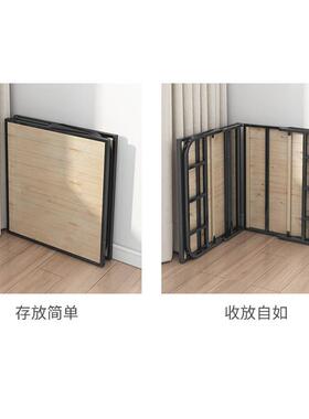 折叠用床单人床实木37251简易家午休床简易铁床双人钢木折叠床床