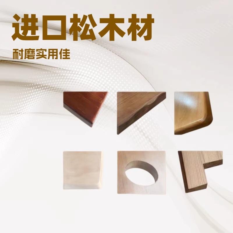 厂家直面供松木直拼板实木桌板吧台板脑餐办桌公NOJ电桌制作