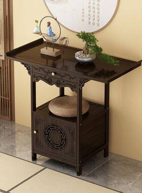 实玄子木风水关台桌佛供桌佛台家台用供JSM台置物柜家用玄关客厅