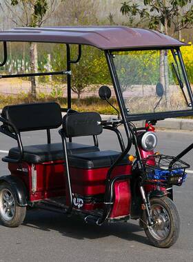 冬电动三轮车车棚雨挡篷加厚闭全透明封休闲小巴士折IBQ叠季风赵