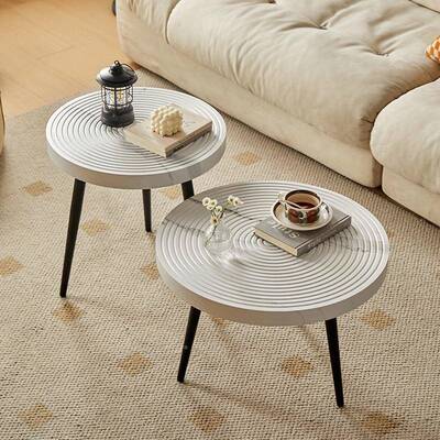 年轮款角沙发意边几FDS圆形小茶几客厅阳台几小桌子网红创圆几