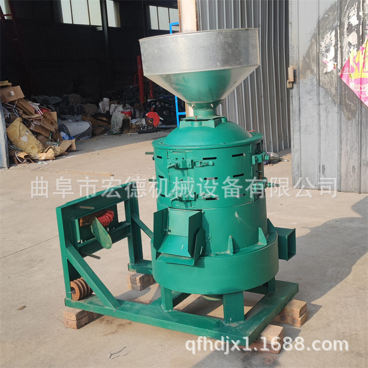 水稻剥壳脱皮机图片 谷子脱皮碾米机 砂棍打去皮打米机