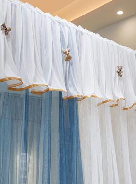 廷落宫地蚊帐用卧室2025新款公主床家帘幔纱架杆79986加粗加厚免支安装