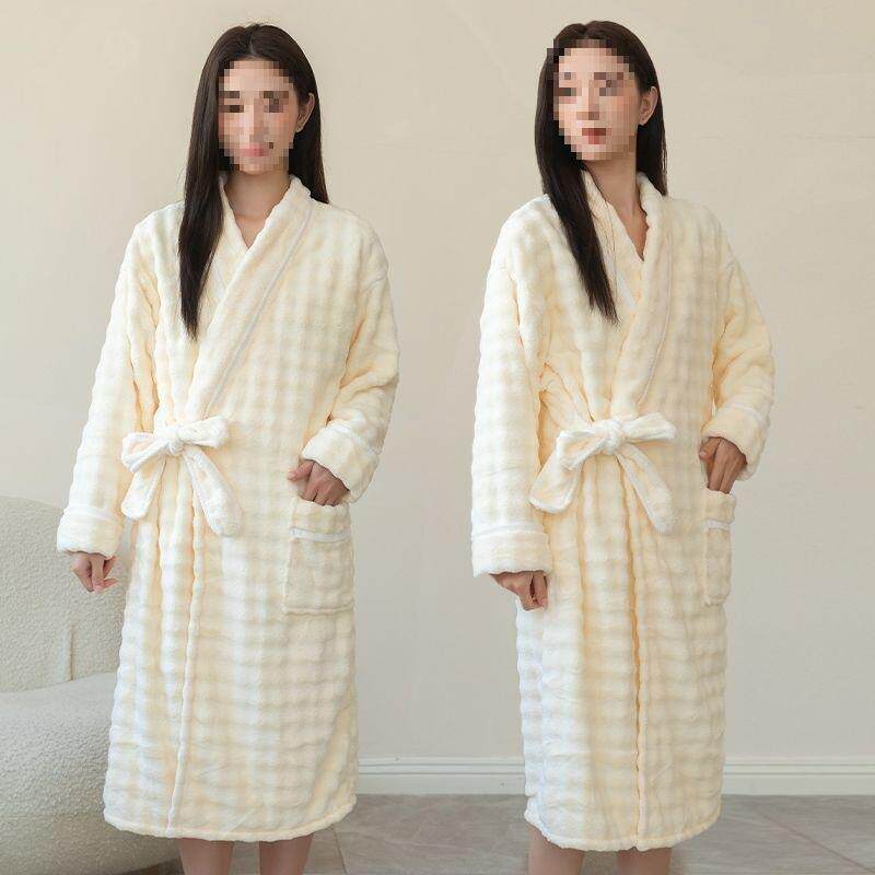 可穿式巾女新202浴5冬季款加厚RKR加绒宿舍吸水澡速干浴裙加大浴