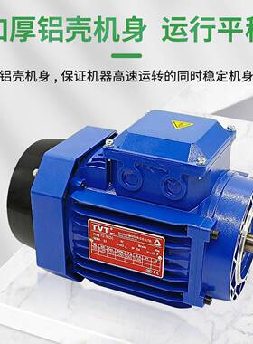 170异步电5机全铜380V0.370.50/.75//1.1/1.5/2.2YS铝壳电动机三