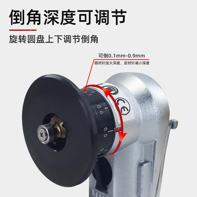 NHK手持气动倒角机迷你小型家具金属XOG木角工R修边去毛刺C圆角45