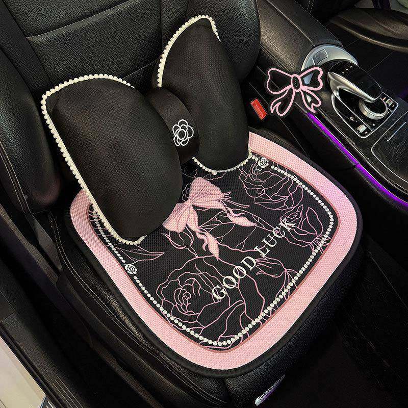 粉色可爱蝴蝶结卡通舒适汽车坐四季通用卡通单垫片网红夏季EME凉,鲜花速递/花卉仿真/绿植园艺,其它园艺用品,淘宝优惠券,粉丝福利购,淘宝优惠卷