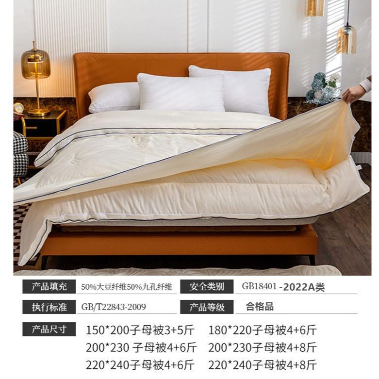 A子母被子被芯二合被一拉链款大豆纤维春ZKD类秋被全棉冬加厚被学