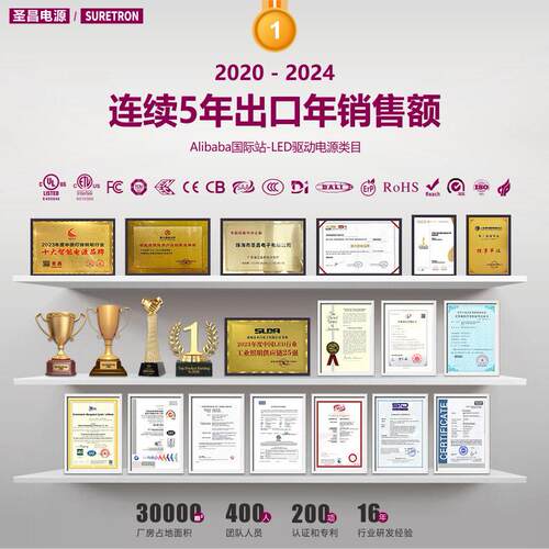 90W恒压DAL-2WQBNFC智能调光电源240I宽AC电V压输入5年质保