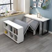 转书桌伸AJM拉书书柜折叠床柜一体家用小空旋间阳台房隐形午休床