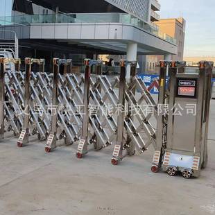 伸缩门电动大门自动推拉学校不锈钢无轨铝合金工地伸缩门配件轮子