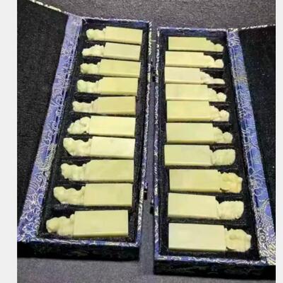 一1方批青田石封门兽钮印章2无品牌/无钉裂印面2-2.青5高组5-8.随