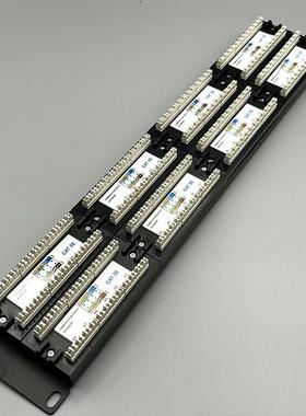 用4通8口超五类t配架19525英寸网络机柜配线架c线a5eUTP