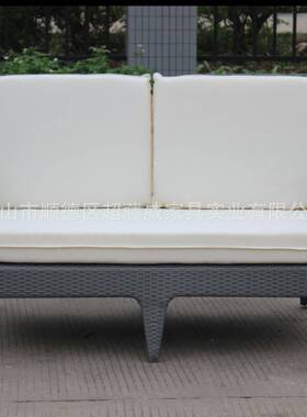 厂家户外仿藤藤家CF922-B具双人沙椅休闲椅酒店藤编双人发藤艺