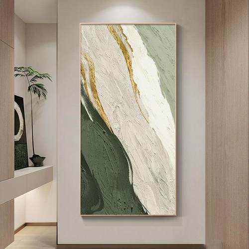 现代简约入户玄关装画竖版FBN象抽客厅走廊壁饰画202新款玄5幻挂