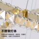 现代轻奢别墅挑客TUG厅空大吊灯简自建房水晶吊灯复式 楼空中大吊