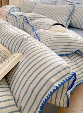 日式跨境亲肤类母婴针级全双层纱三角纯棉棉四ARDQ件套宝妈婴幼儿