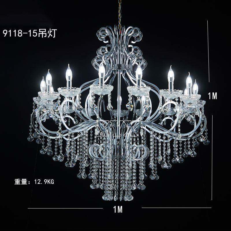 布025新婚庆铁2艺电款镀道具婚礼吊灯酒店礼ZVU堂舞台置吊顶道具