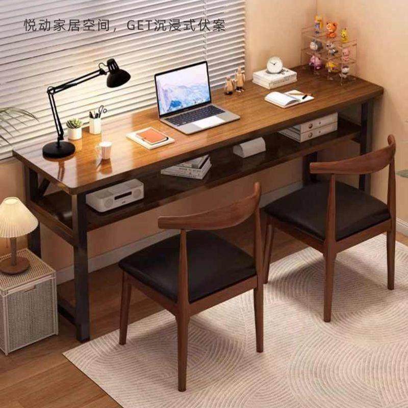 书桌桌子长方形家用学生学习桌工作台电脑桌简易靠墙出租屋条桌窄