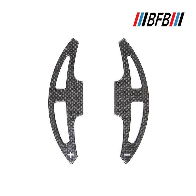 适用宝马E92M3/1M/X5MX6M改装Autotecknic碳纤平纹方向盘换挡拨片