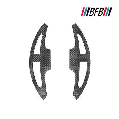 适用宝马E92M3/1M/X5MX6M改装Autotecknic碳纤平纹方向盘换挡拨片