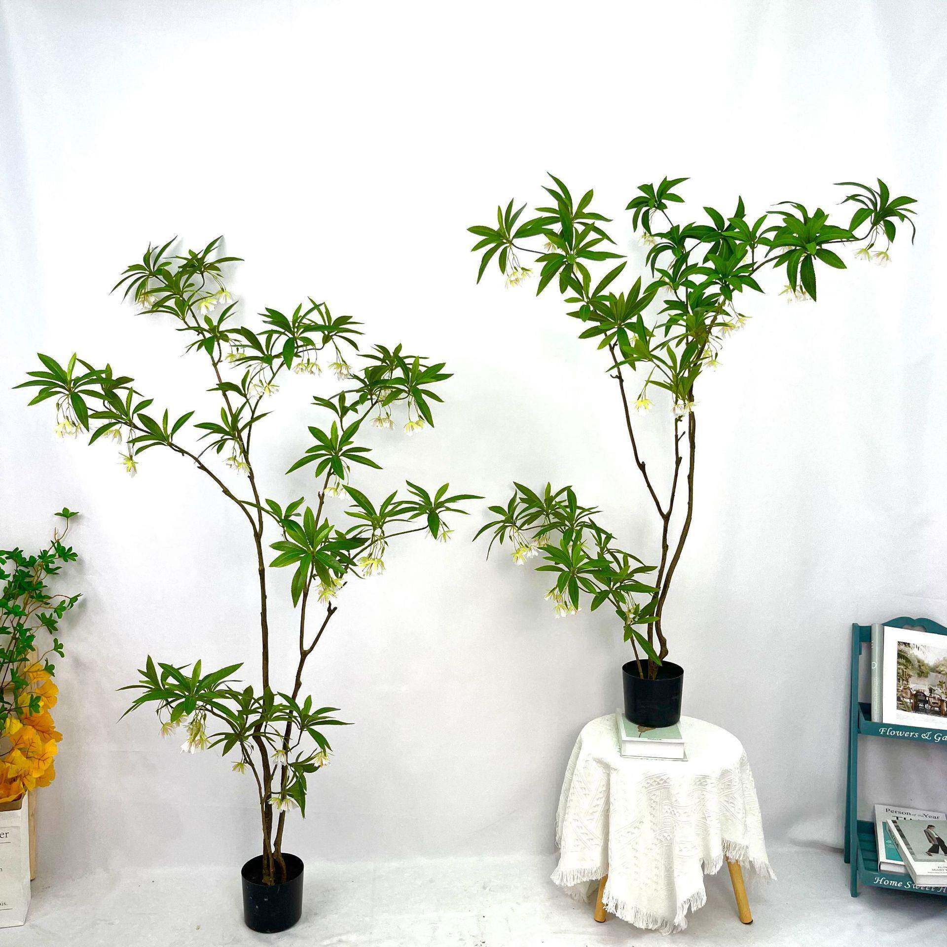 简约风仿真水石榕假树假花仿生绿植物树室内客厅造景落地装饰摆件
