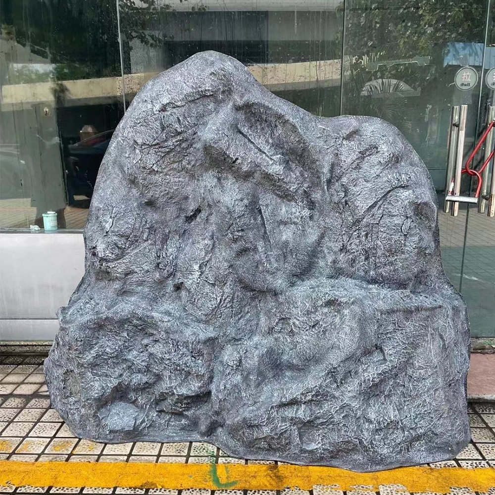 仿真不规则石头山型景观石园林装饰树脂靠墙仿真玻璃钢石头