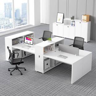 深圳职员办公桌4人位电话销售小卡位屏风隔断桌椅组合员工位卡座