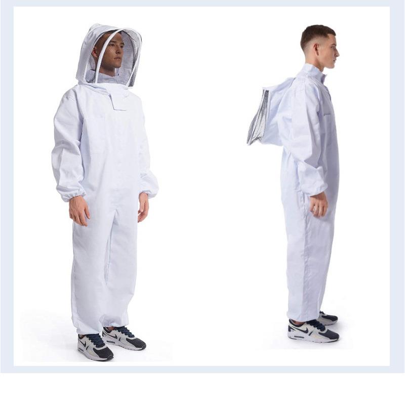 热卖蜂衣加厚连体防蜂服蜜蜂防蛰防护服出口太空帽蜂衣
