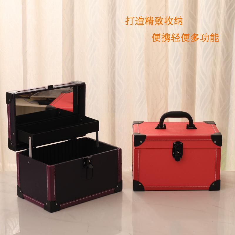 高档带镜手足疗提技师804工具箱居家化妆品收纳子箱采耳盒足浴收