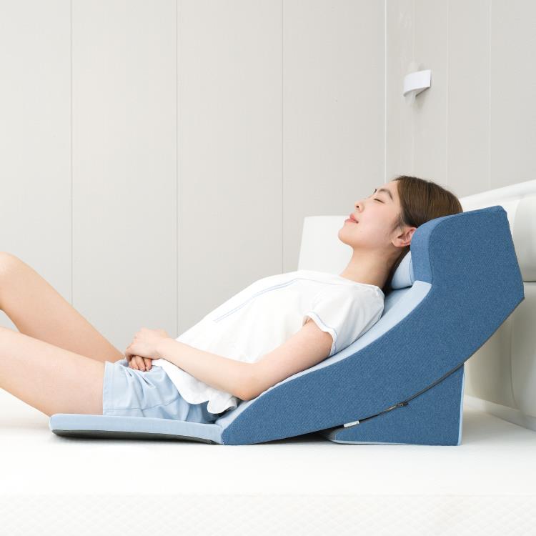 老人护YK-SJFLD理靠背三角枕斜躺体位食管反垫流胆汁斜坡酸床垫胃