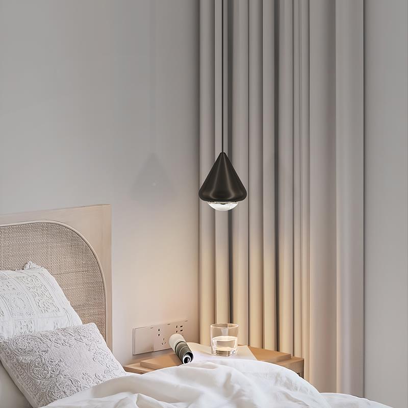 意式小极简卧室床头吊灯电视背景墙沙旁西餐YM2054厅升降款发眼吊