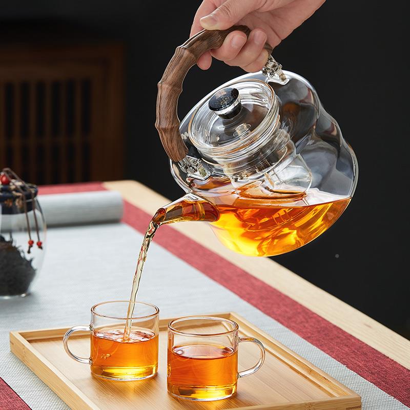 美斯提尼玻璃M-H639-煮茶壶家用梁壶陶蒸茶器电炉烧壶水壶耐高温