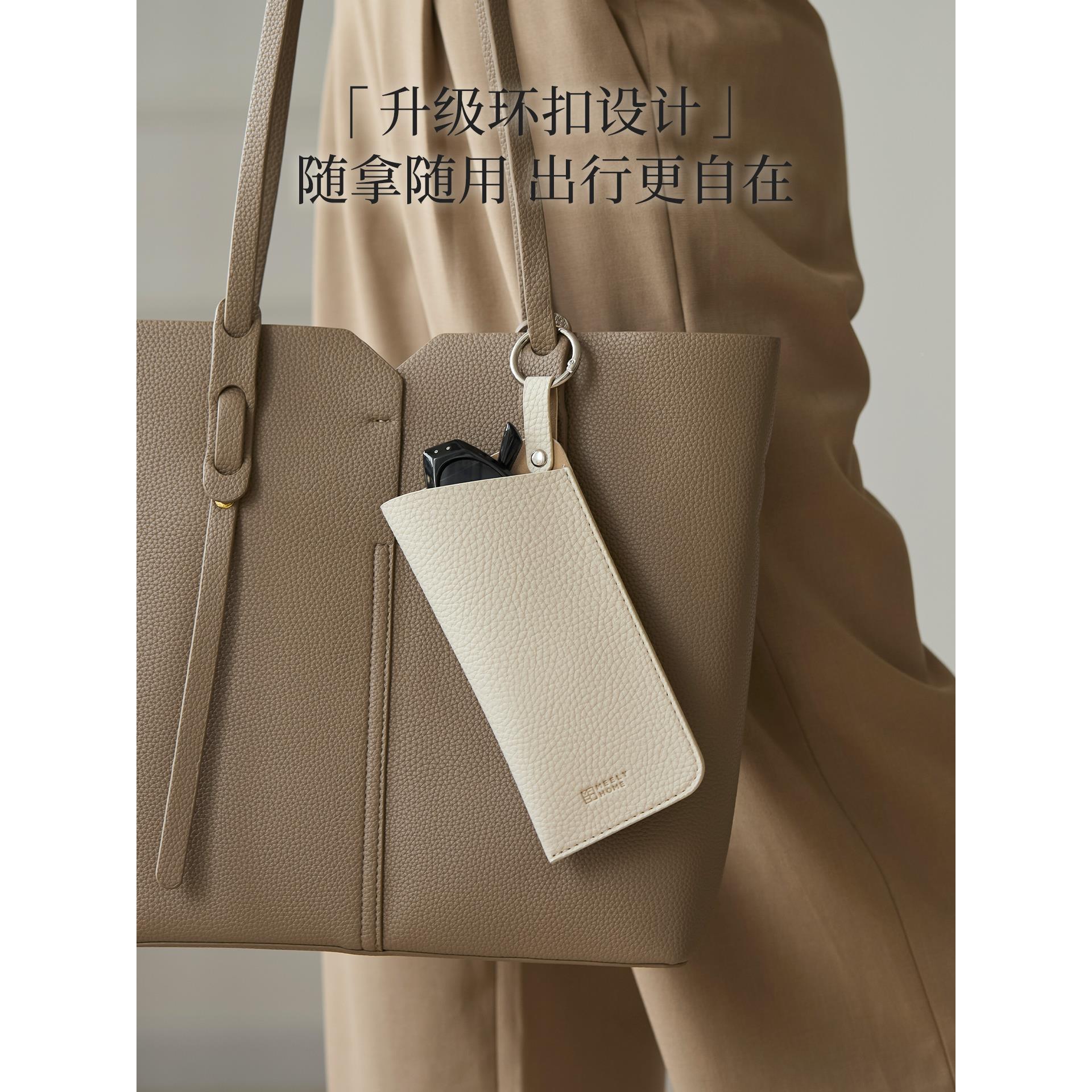 米立风物便携眼镜收包皮革眼镜袋防61876315压太阳士保护套镜女墨