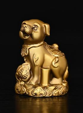 全工铜十二生肖摆件鸡全套VRT黄铜鼠牛虎龙蛇马羊兔猴狗猪艺品摆