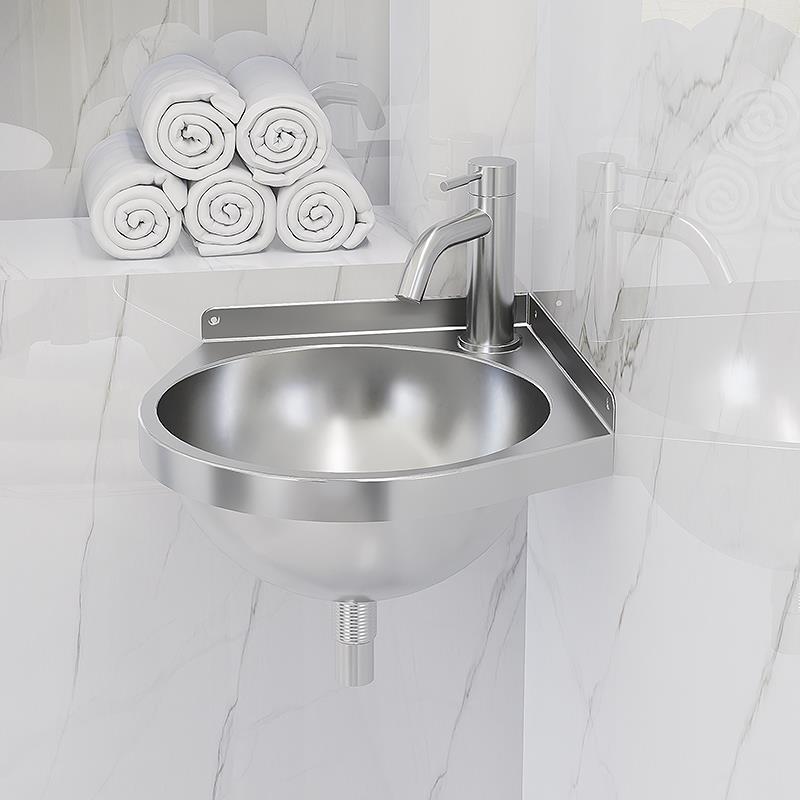 不锈小钢迷你壁三角卫生4530间家用户型移动盆厕所房车洗手挂盆洗