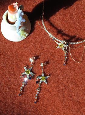 P饰品 ·彩色星星金X2024101属炼奢条流苏项炼女P轻小e众设计chok